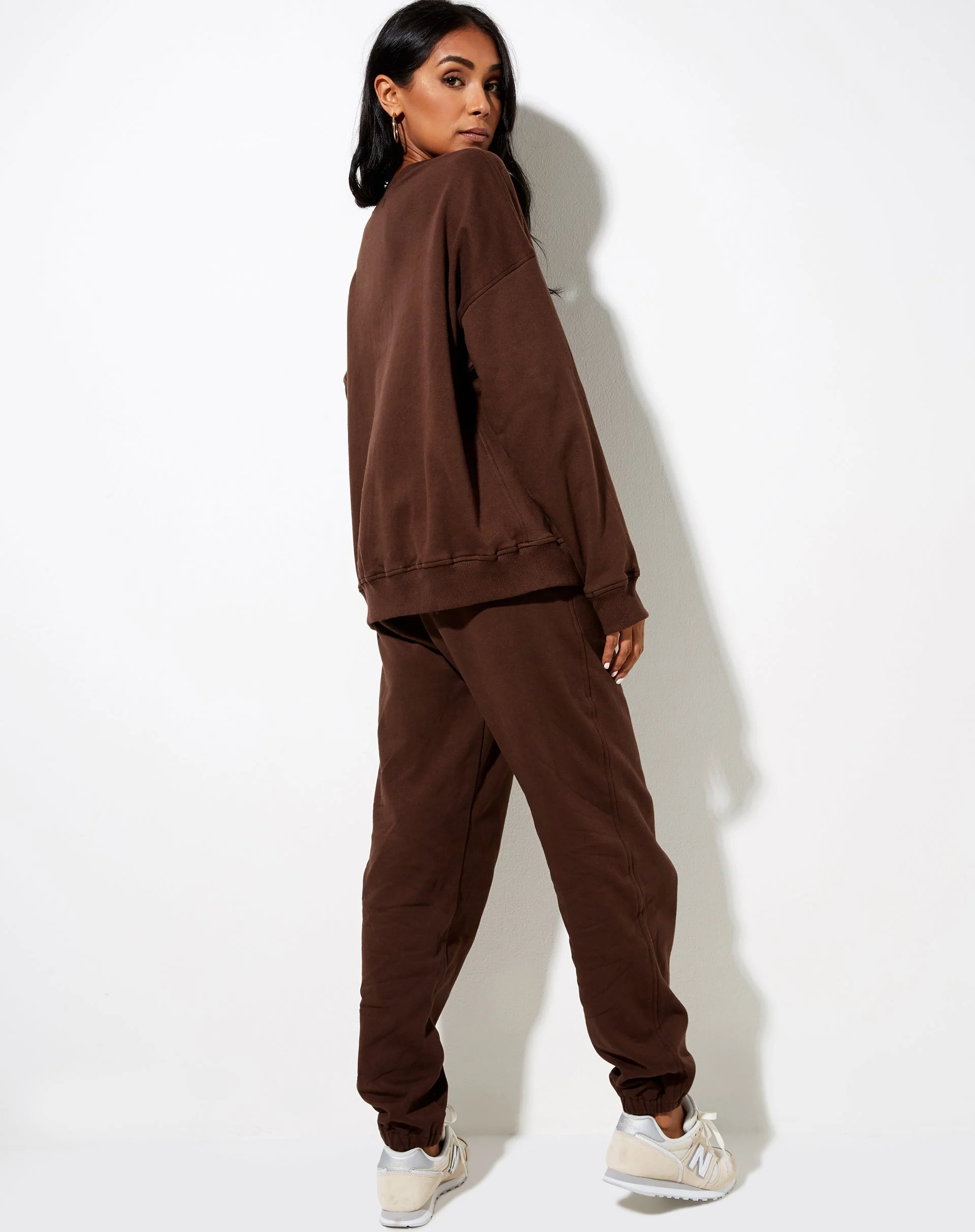 Ted Sweatshirt in tiefem Mahagoni L'Amour Cherub Label Embro - Image 2