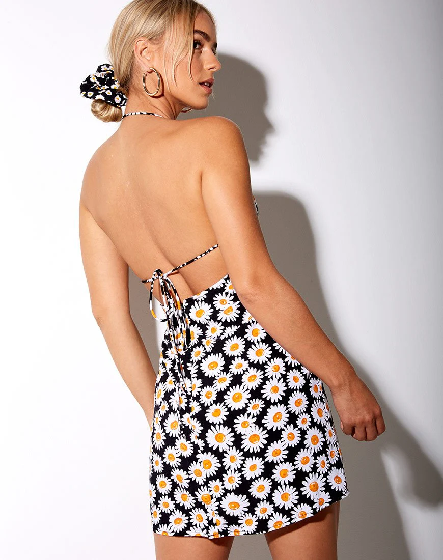 Tesla Kleid in Daisy Love Schwarz - Image 3