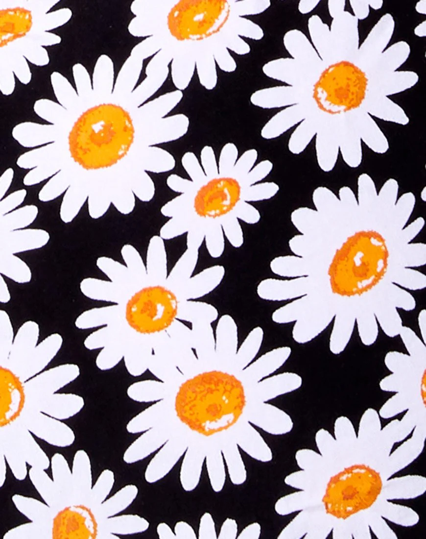 Tesla Kleid in Daisy Love Schwarz - Image 6