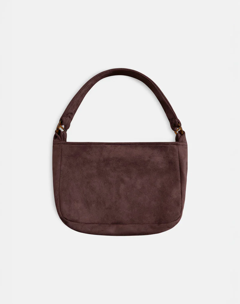 Tetira Tasche mit doppelter Schildpattschnalle in Braun