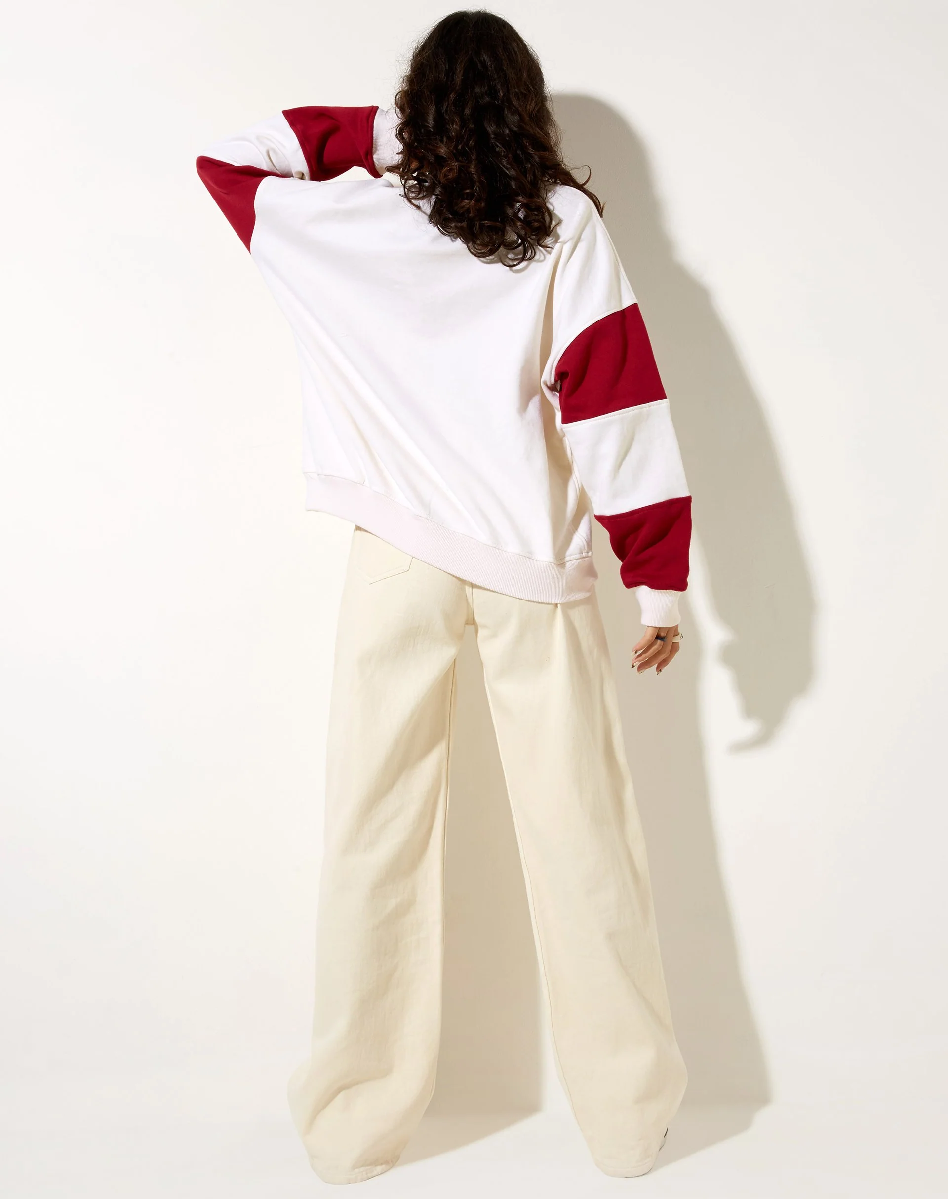 Tetty Sweatshirt in Elfenbeinrot Adrenaline Girls World Team - Image 4