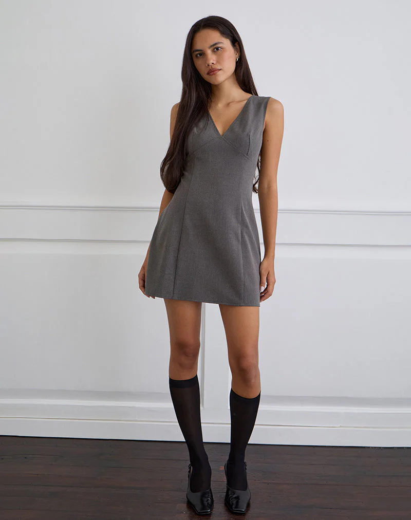 Thaif Minikleid in Tailoring Anthrazit - Image 2
