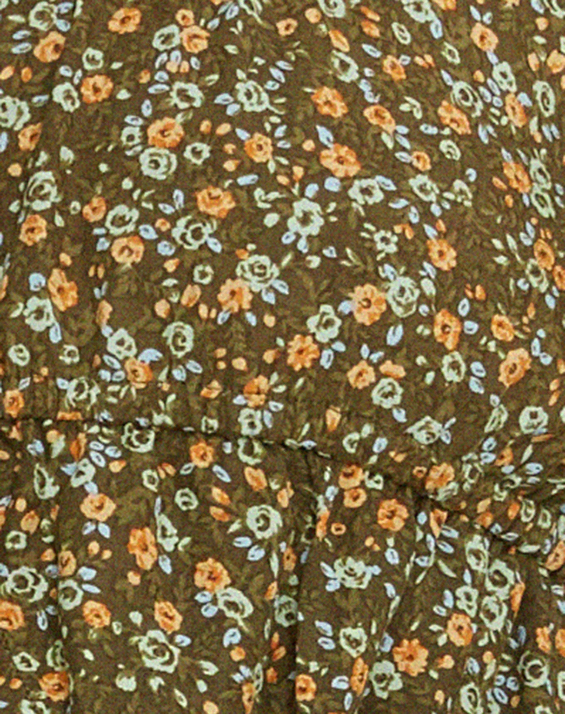 Thena Langarm-Top in Grungey Floral Khaki - Image 7