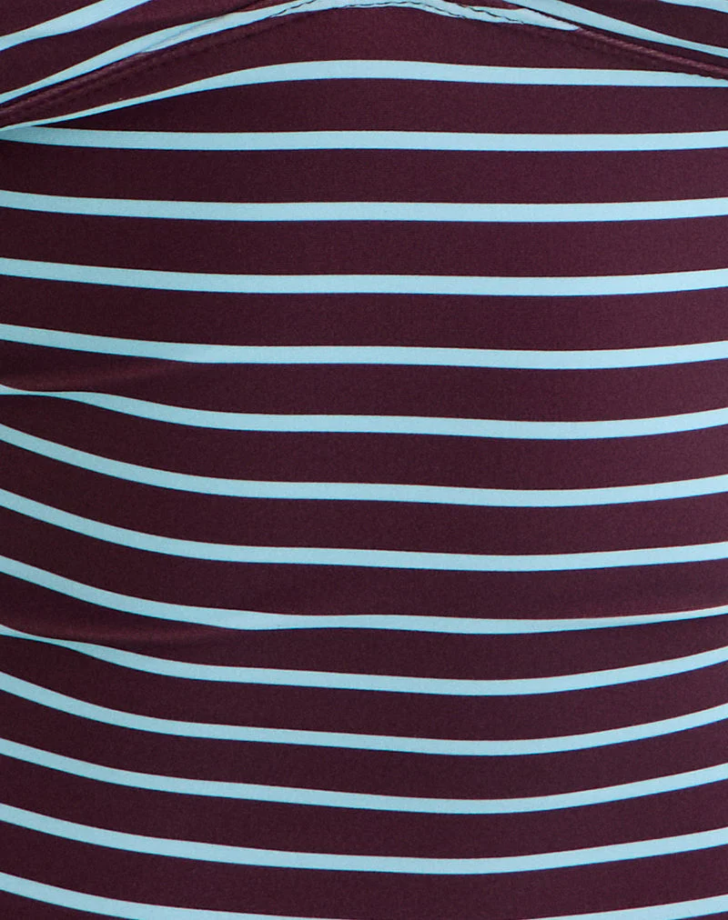 Thorin Tankini in Lila und Blau mit strahlenden Streifen - Image 6