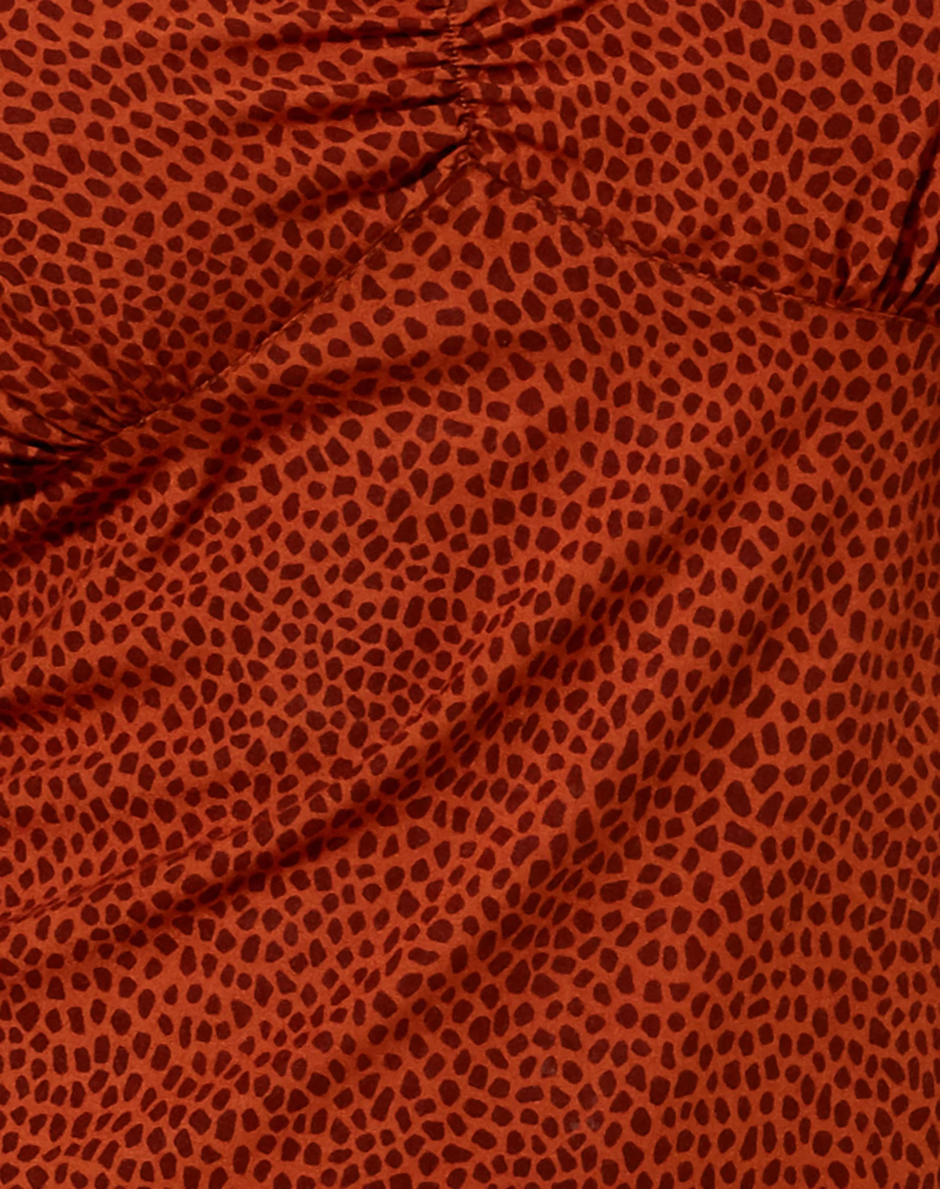 Tielo Minikleid in Mini Croc Braun - Image 5