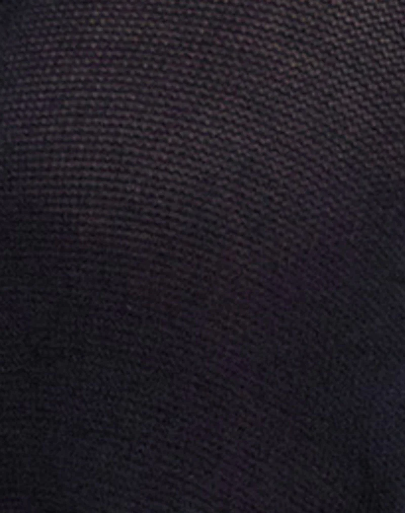 Tierra Midirock aus Feinstrick in Schwarz - Image 6