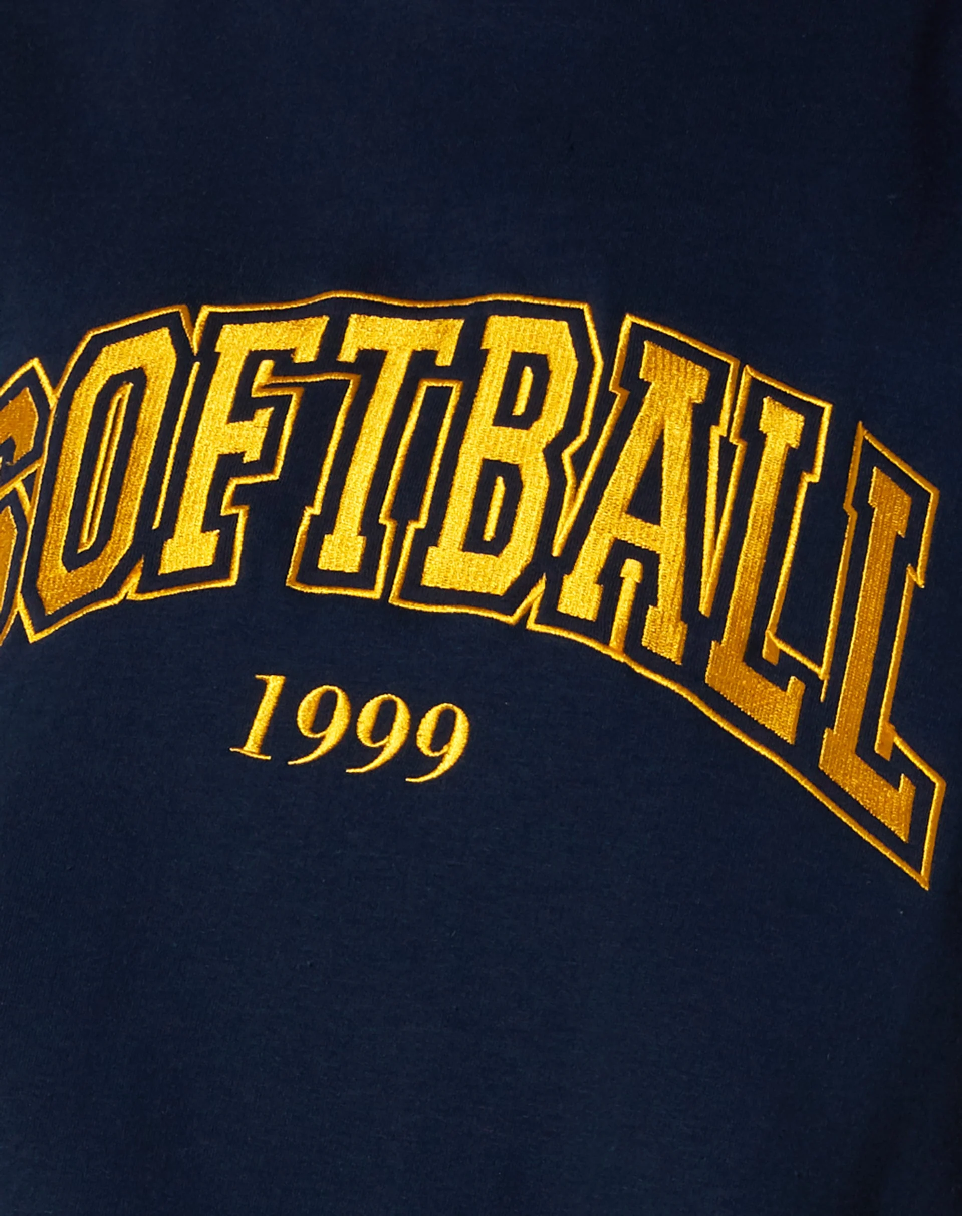 Tim Sweatshirt in Marineblau Citrus Streifen Fußball 1999 - Image 6
