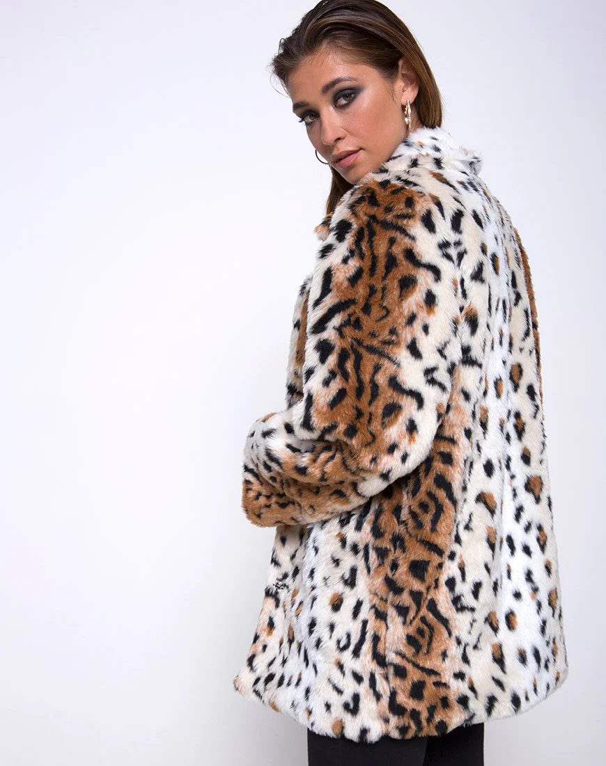 Tina Mantel aus Leoparden-Kunstfell - Image 2