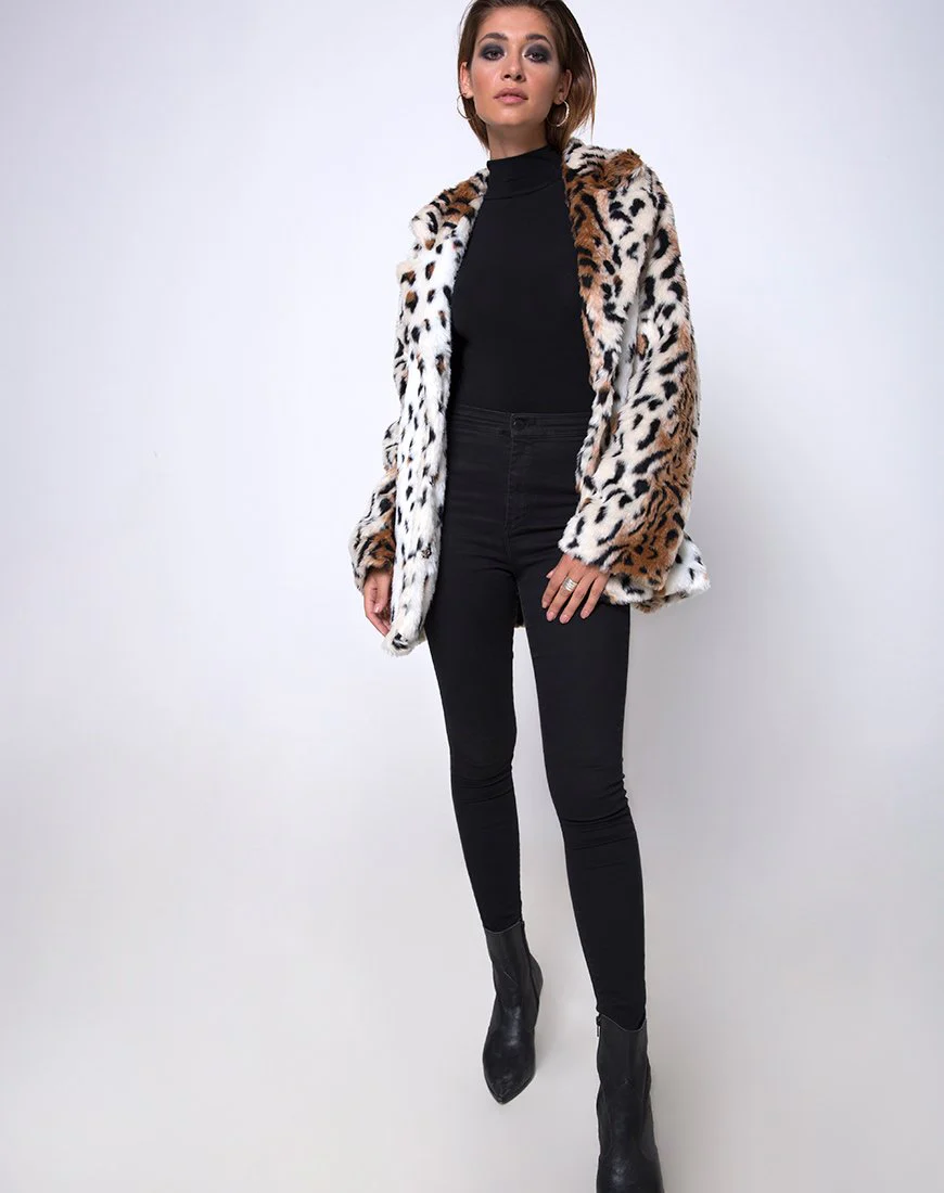 Tina Mantel aus Leoparden-Kunstfell - Image 3