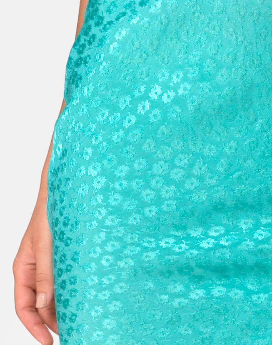 Tindra Rock aus Satin Ditsy Rose Blau - Image 5