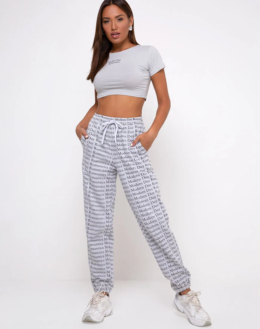 Tindy Crop Top in Modern Day Romantics Grau - Image 3