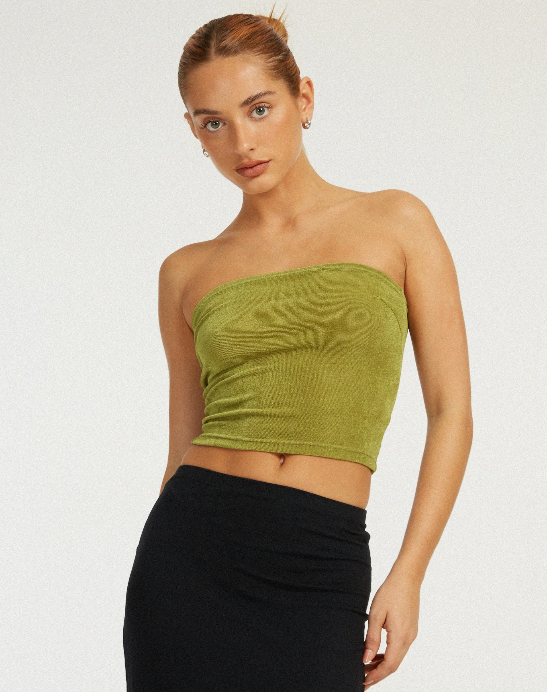 Tiska Bandeau-Top in Limette - Image 5