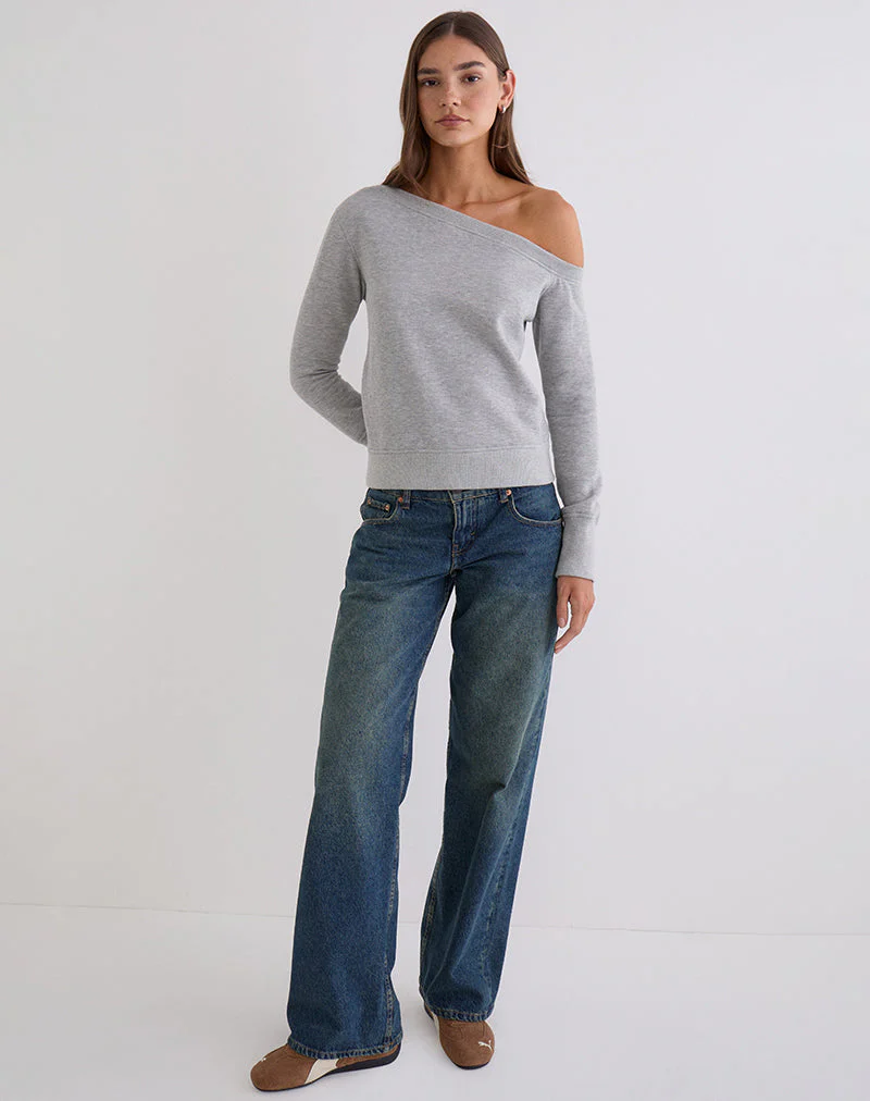 Toria Sweatshirt in Grau meliert - Image 4