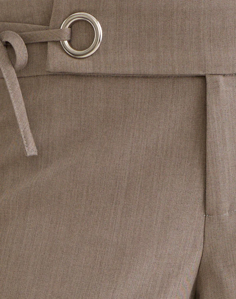 Tova Tie Tailoring Hose in Khaki-Beige - Image 6