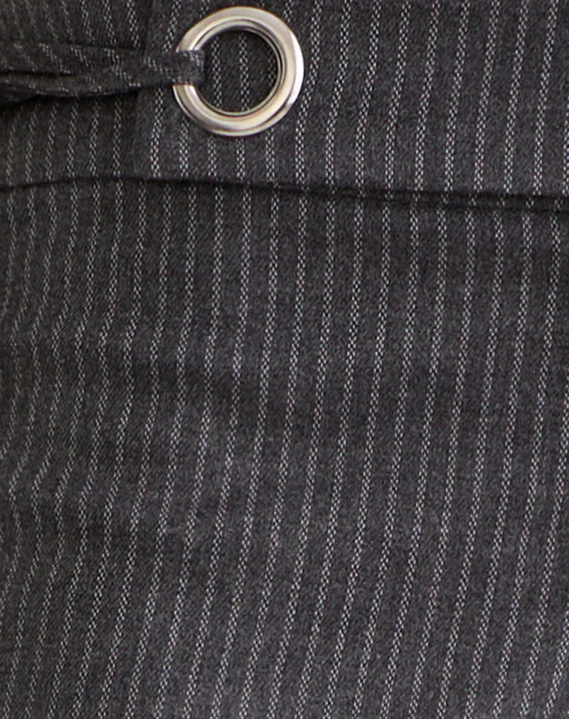 Tova Tie Tailoring Hose in Nadelstreifen grau - Image 5