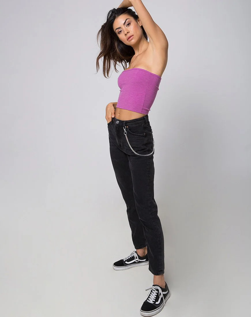 Röhrentop in Baby Rib Violett - Image 3