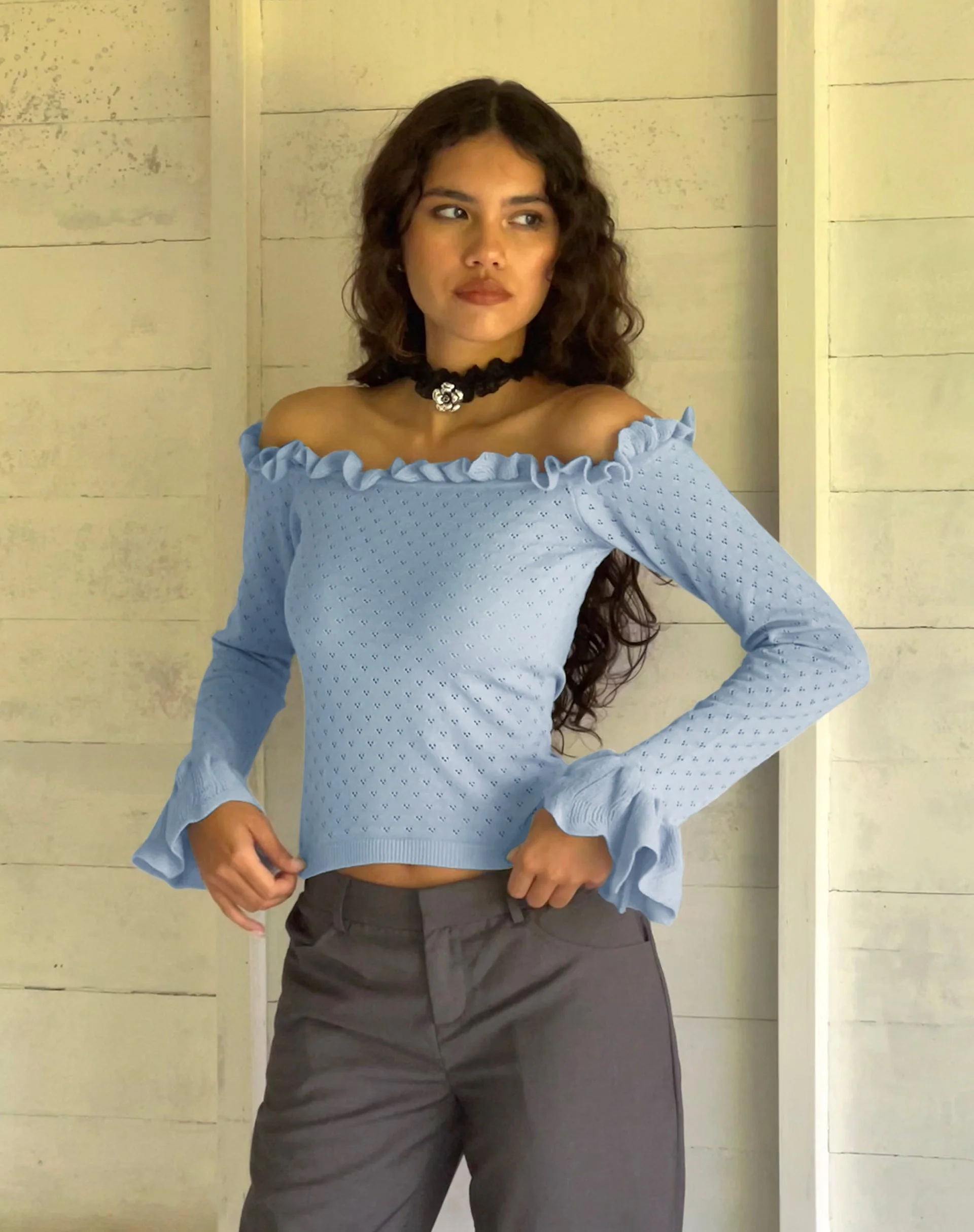 Tuni Capri-Hose in Tailoring Grau - Image 4