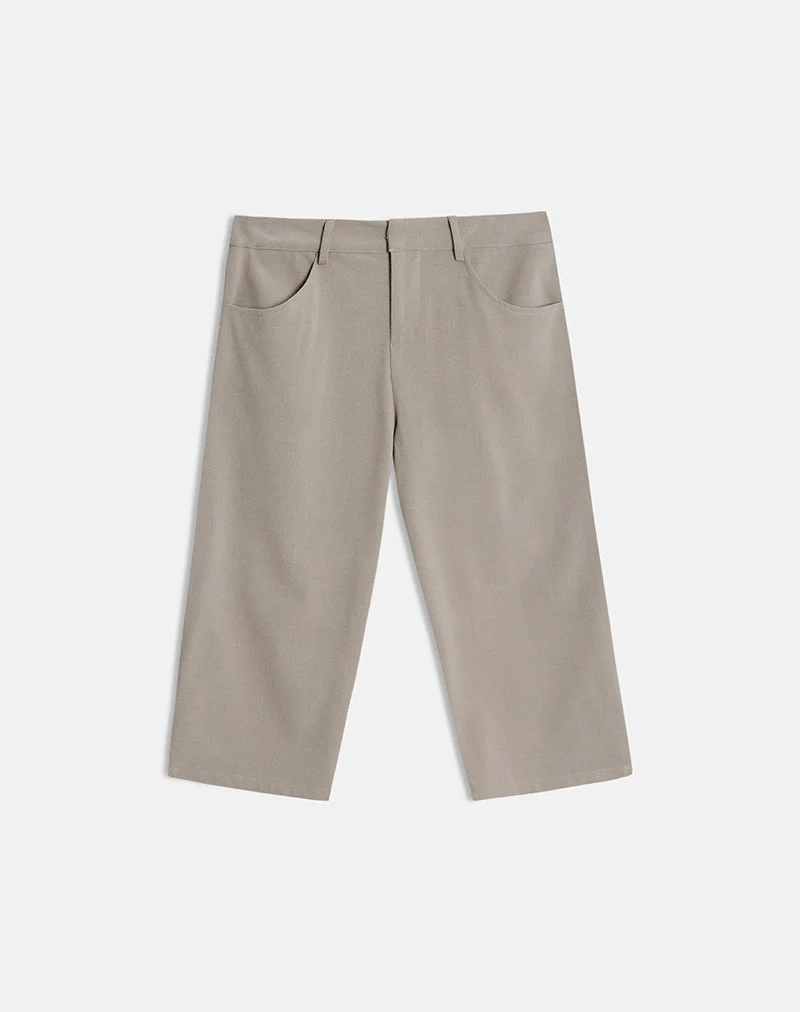 Tunian Capri-Hose in Tailoring Light Taupe - Image 4