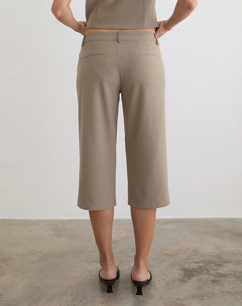 Tunian Capri-Hose in Tailoring Light Taupe - Image 5