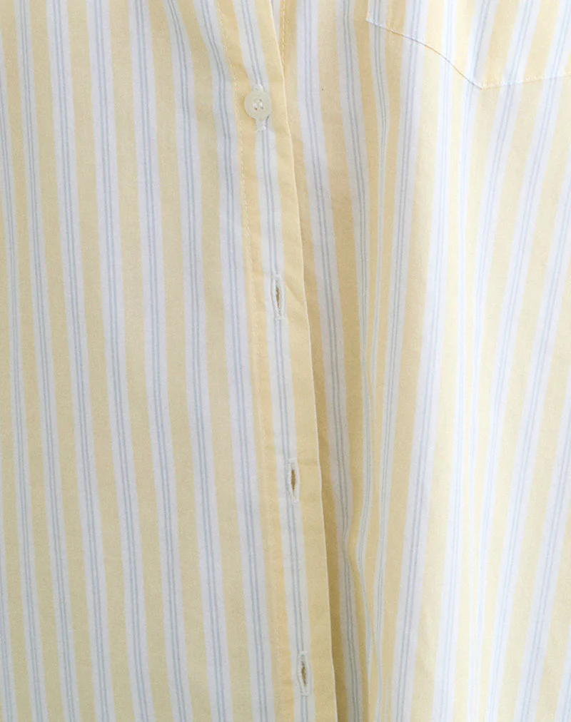 Turner Shirt in Candy Stripe Yellow - Image 7
