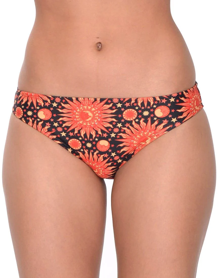 Twist Wrap Bikiniunterteil in Flaming Skies