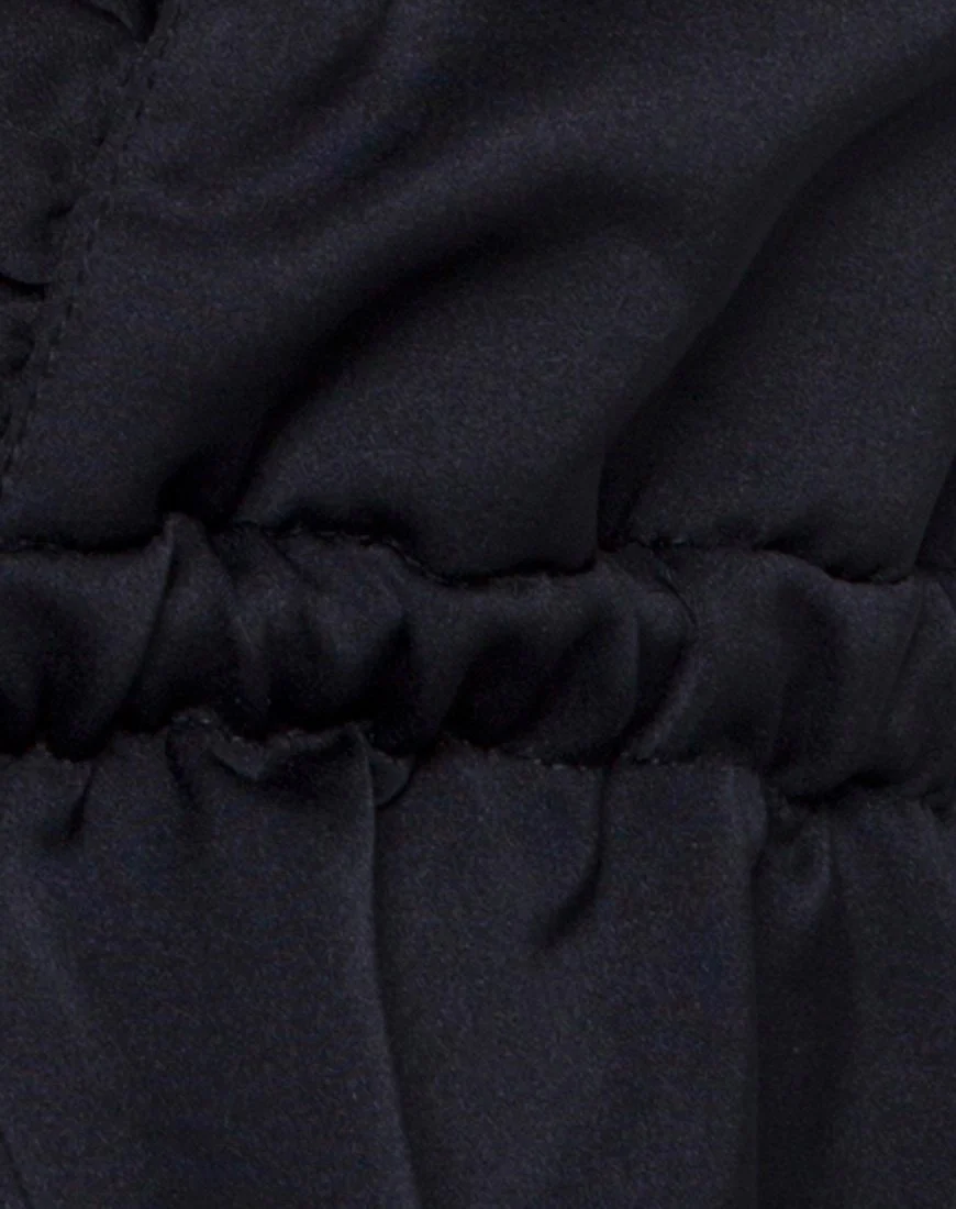 Tyrell Bralette Top in Satin Schwarz - Image 5