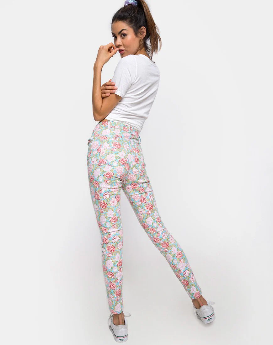 Ultimate Jean in Bloom Floral Blue Base - Image 2