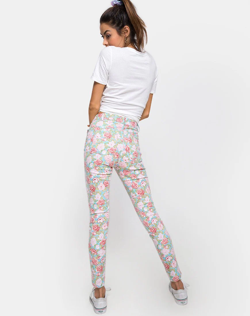 Ultimate Jean in Bloom Floral Blue Base - Image 4