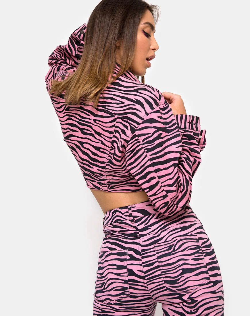 Ultimative Jeans in Zip's Zebra Pink - Image 2