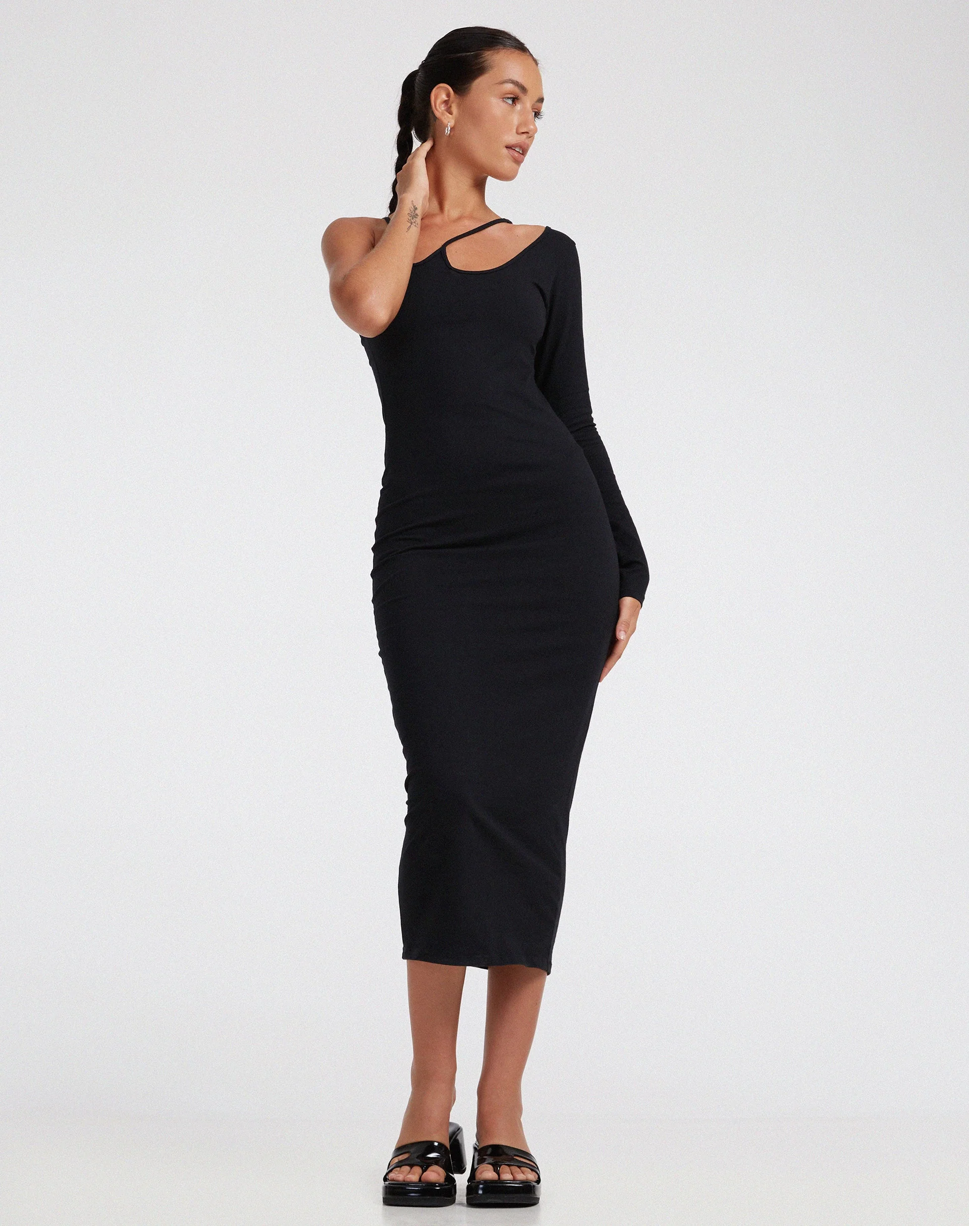 Umage Maxikleid aus Lycra Schwarz - Image 4