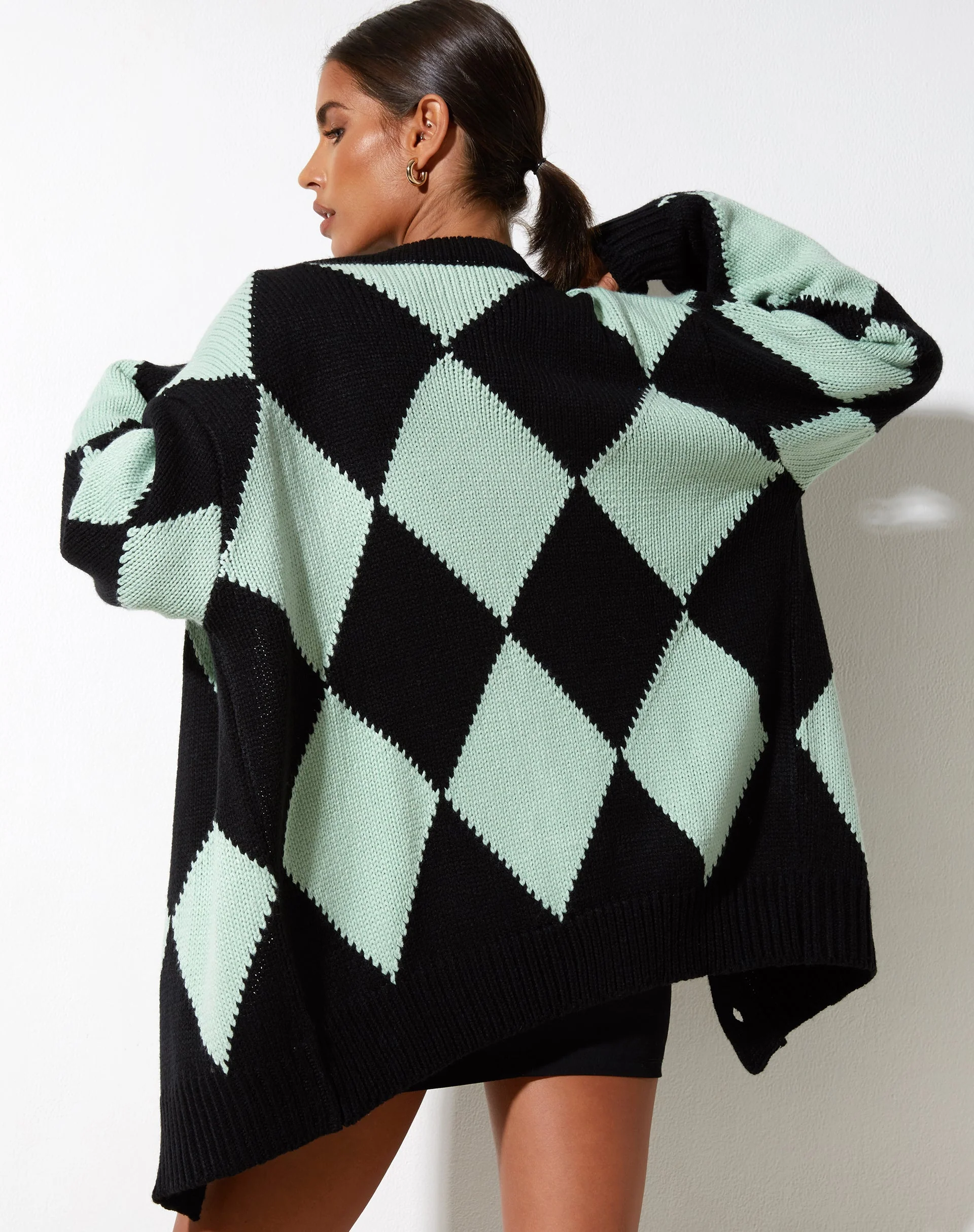 Uriela Cardi in Harlequin Schwarz und Mint - Image 2