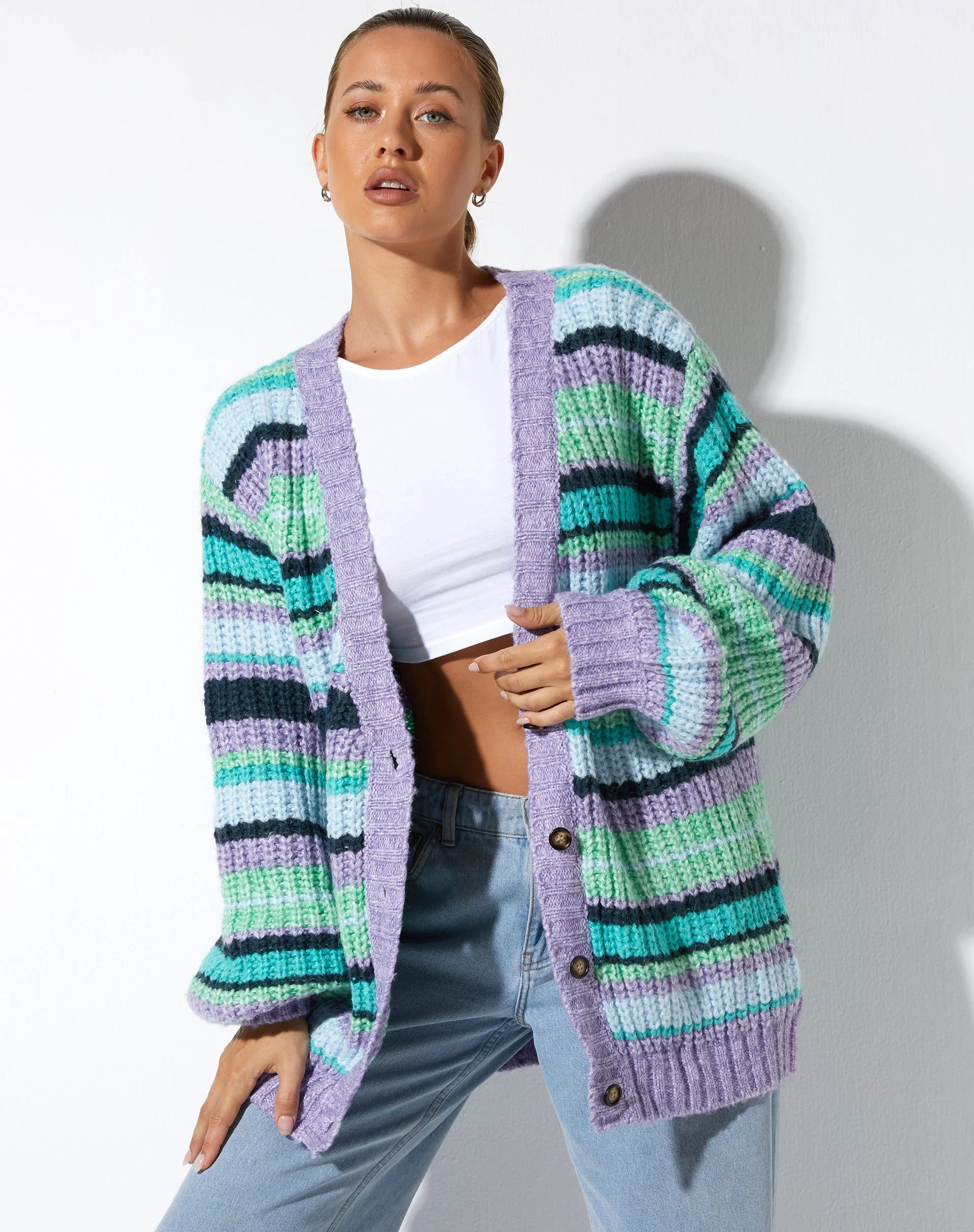 Uriela Cardi in Lila gestreift - Image 4