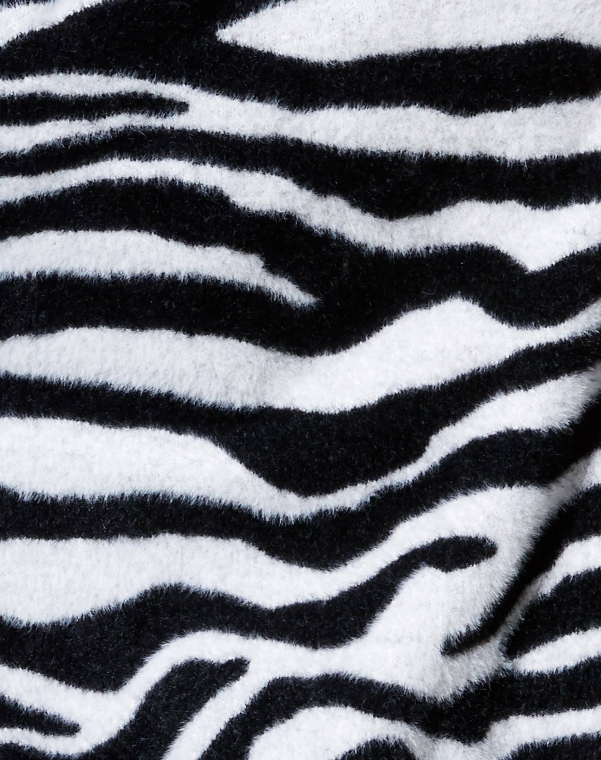 Uriela Cardigan aus Zebra-Strick in Schwarz und Weiß - Image 7