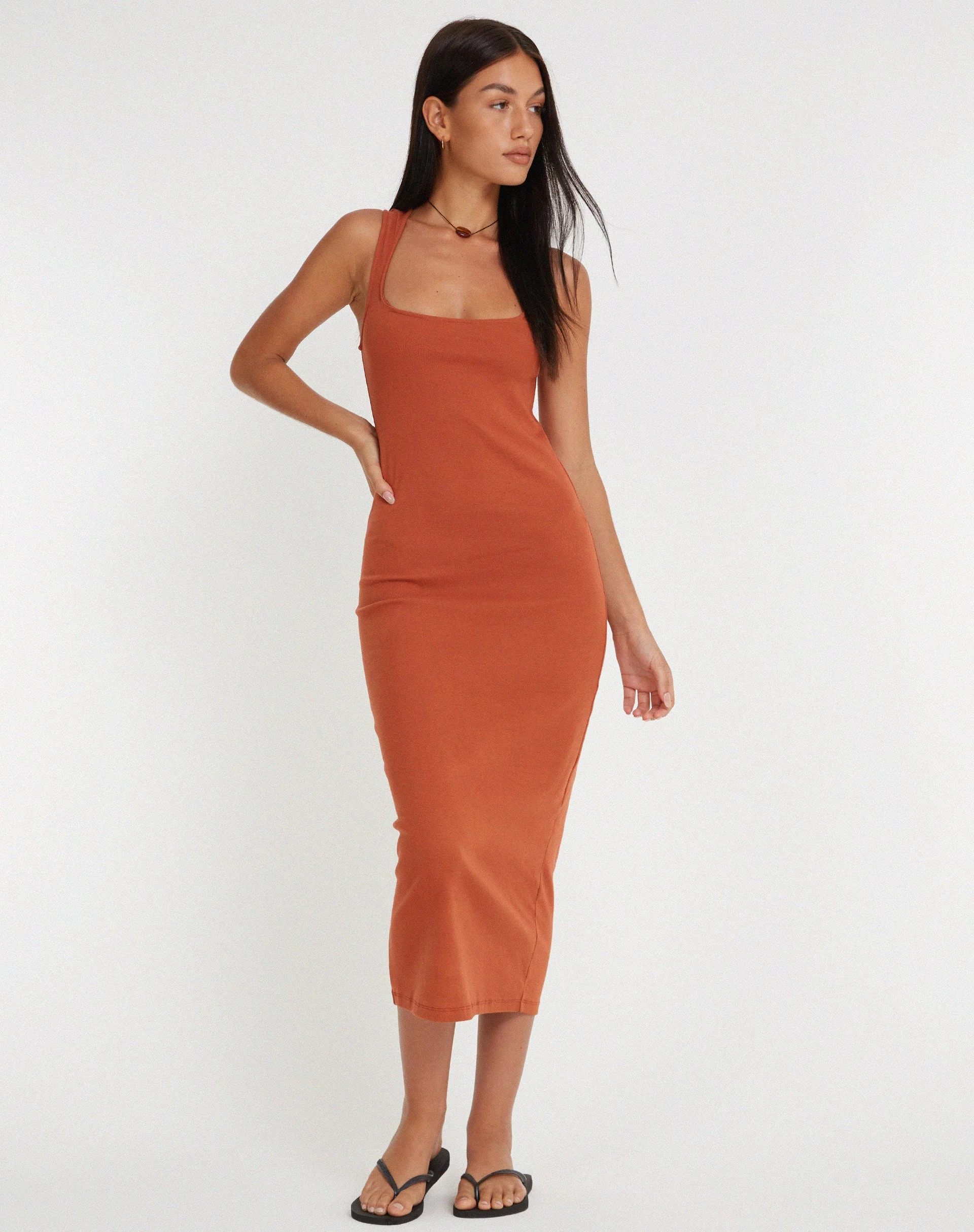 Uzma Midikleid in Spice