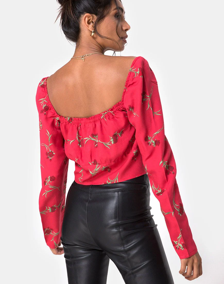 Valena-Top in Rouge-Rose-Rosa - Image 2