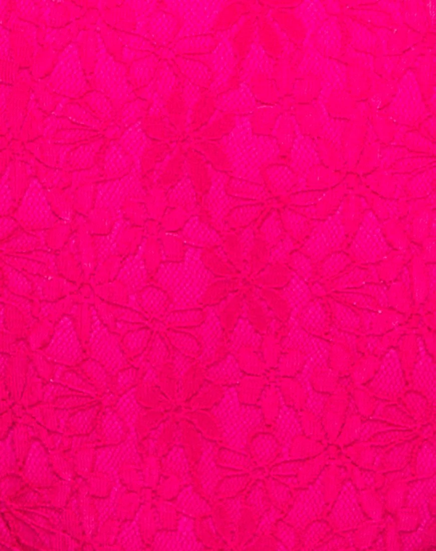 Valentina Badeanzug aus Spitze fuschia Pink - Image 5