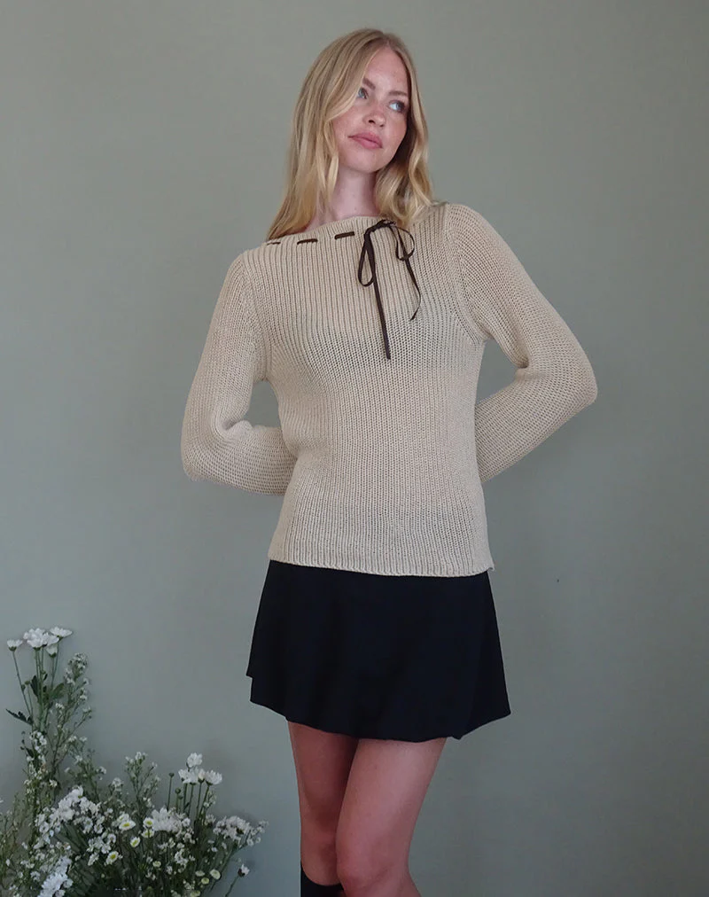 Valorie Strickpullover in Hafer - Image 3