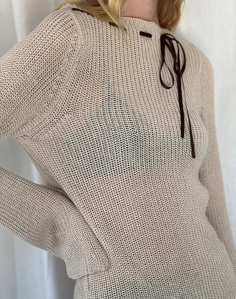 Valorie Strickpullover in Hafer - Image 4