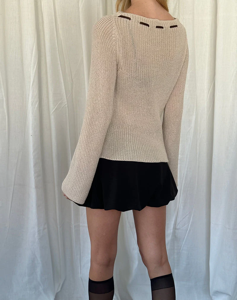 Valorie Strickpullover in Hafer - Image 5