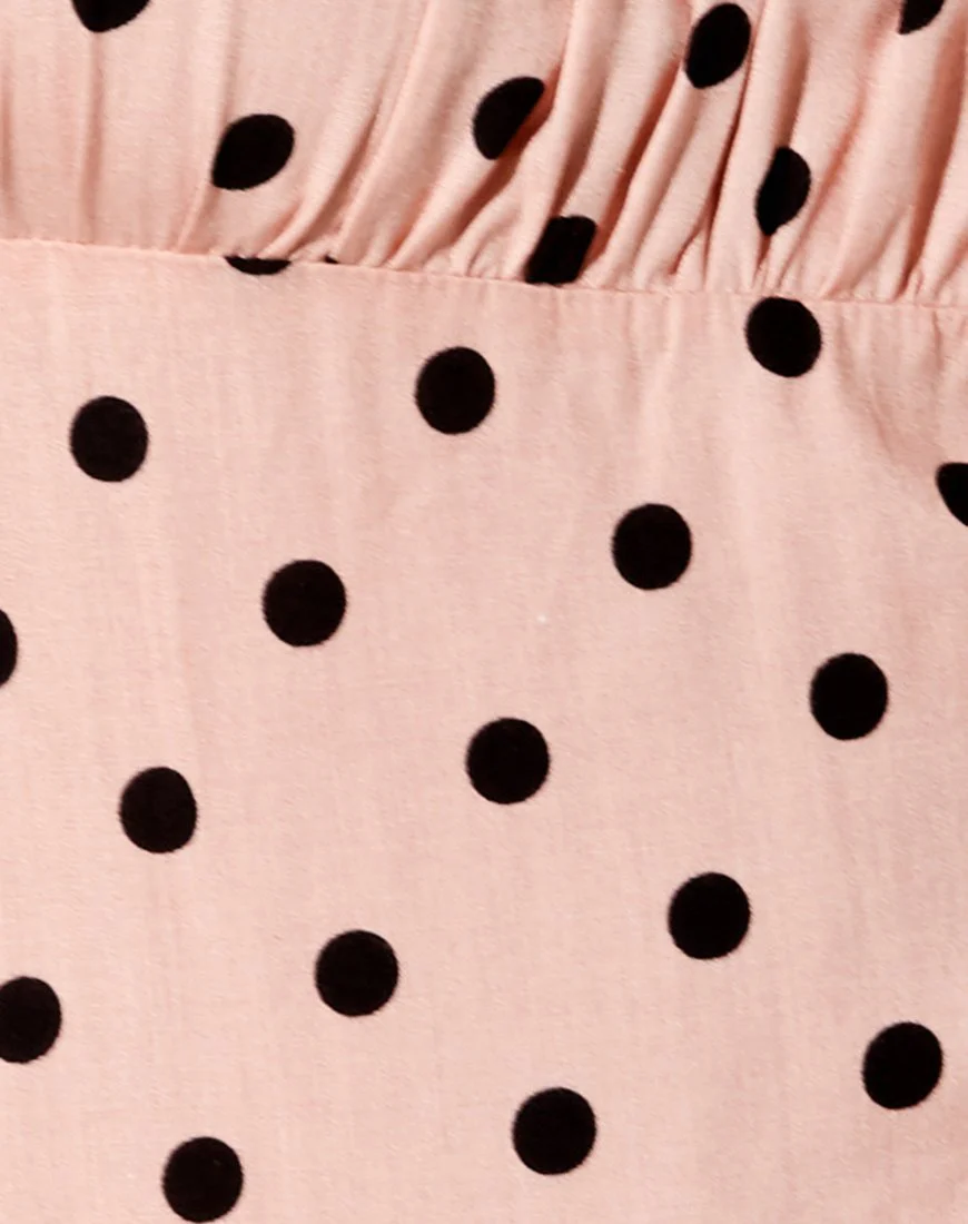 Varie Minikleid in New Polka Nude Schwarz - Image 6