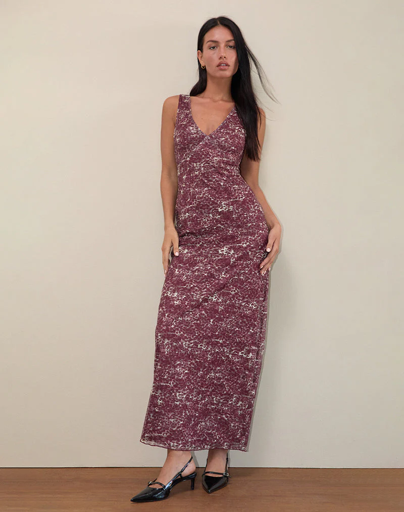 Vatika Maxikleid in abstraktem Leo Spot - Image 4