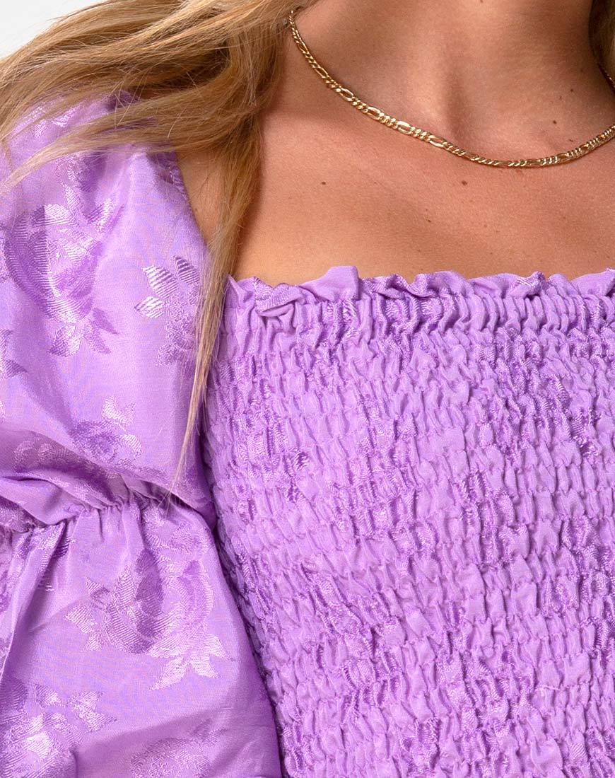Velina Top in Satin Rose Lilac - Image 6