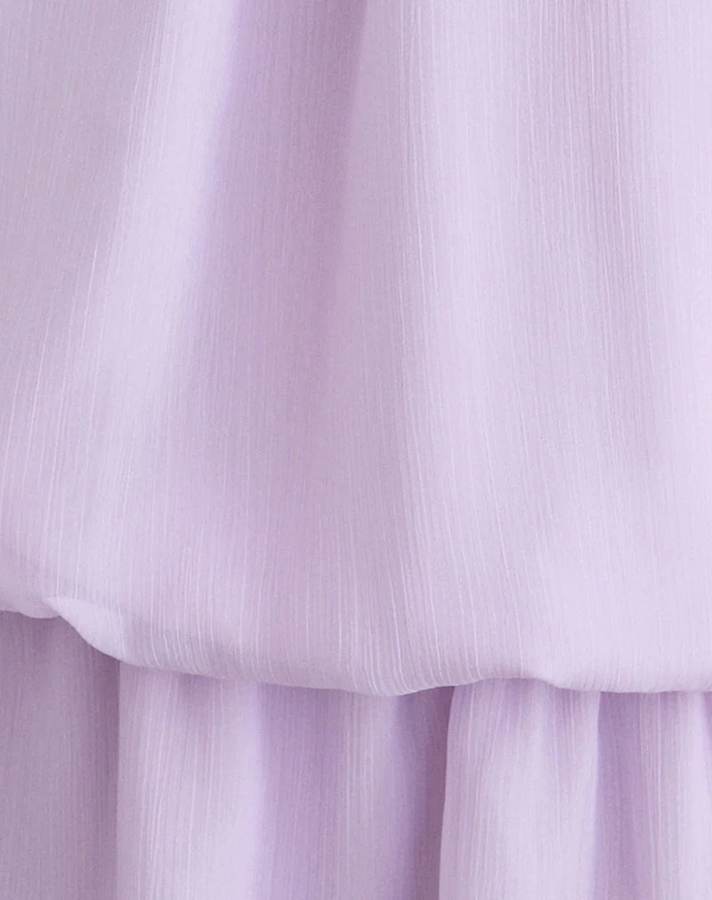 Veloria Mini Dress in Lilac - Image 6