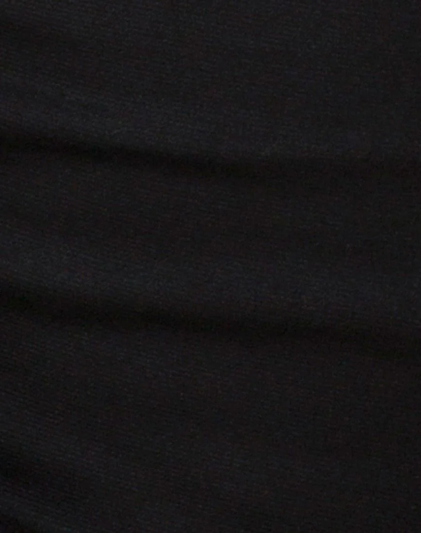 Venchy Bodycon Kleid aus Diamantenring Schwarz - Image 5