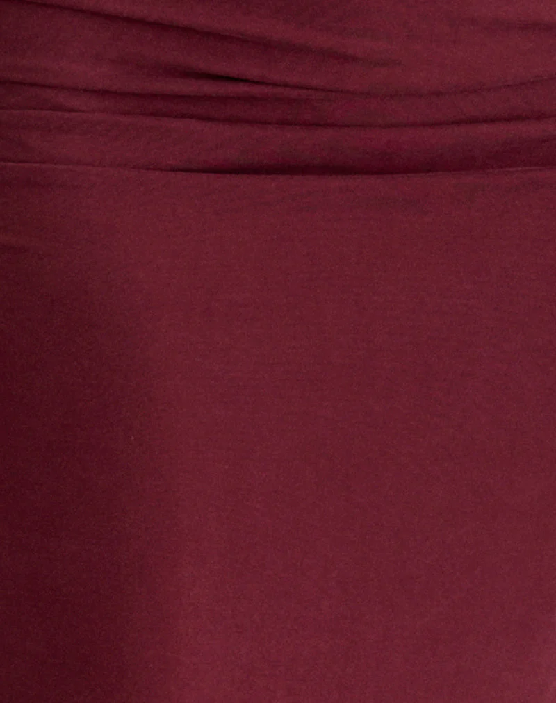 Venya Maxirock aus Cupro Burgund - Image 6