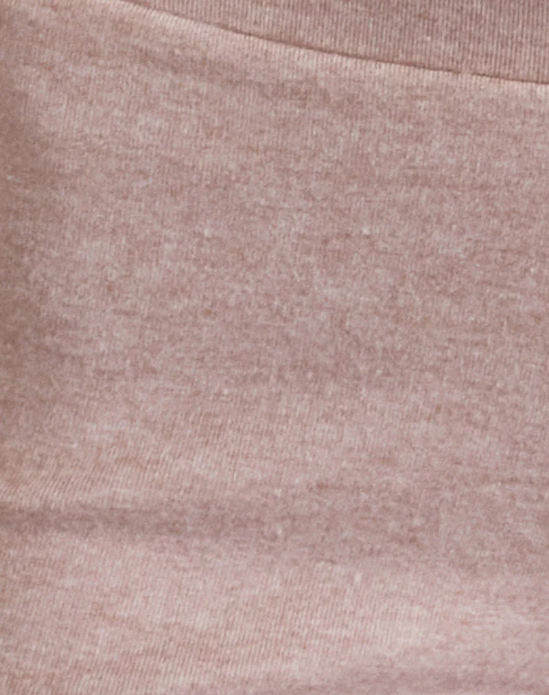Verna Bow Micro Short aus Strick in Sandy Pink - Image 6