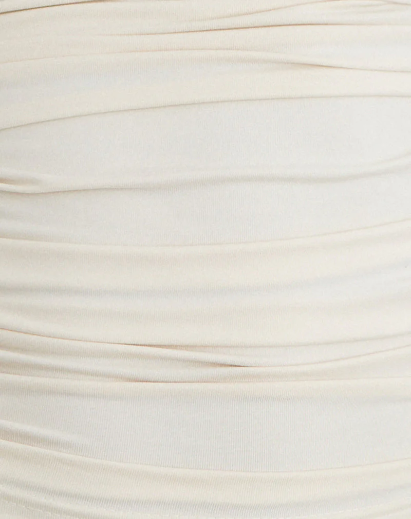 Vernia Plunge Batwing Top in Cupro Cream - Image 8