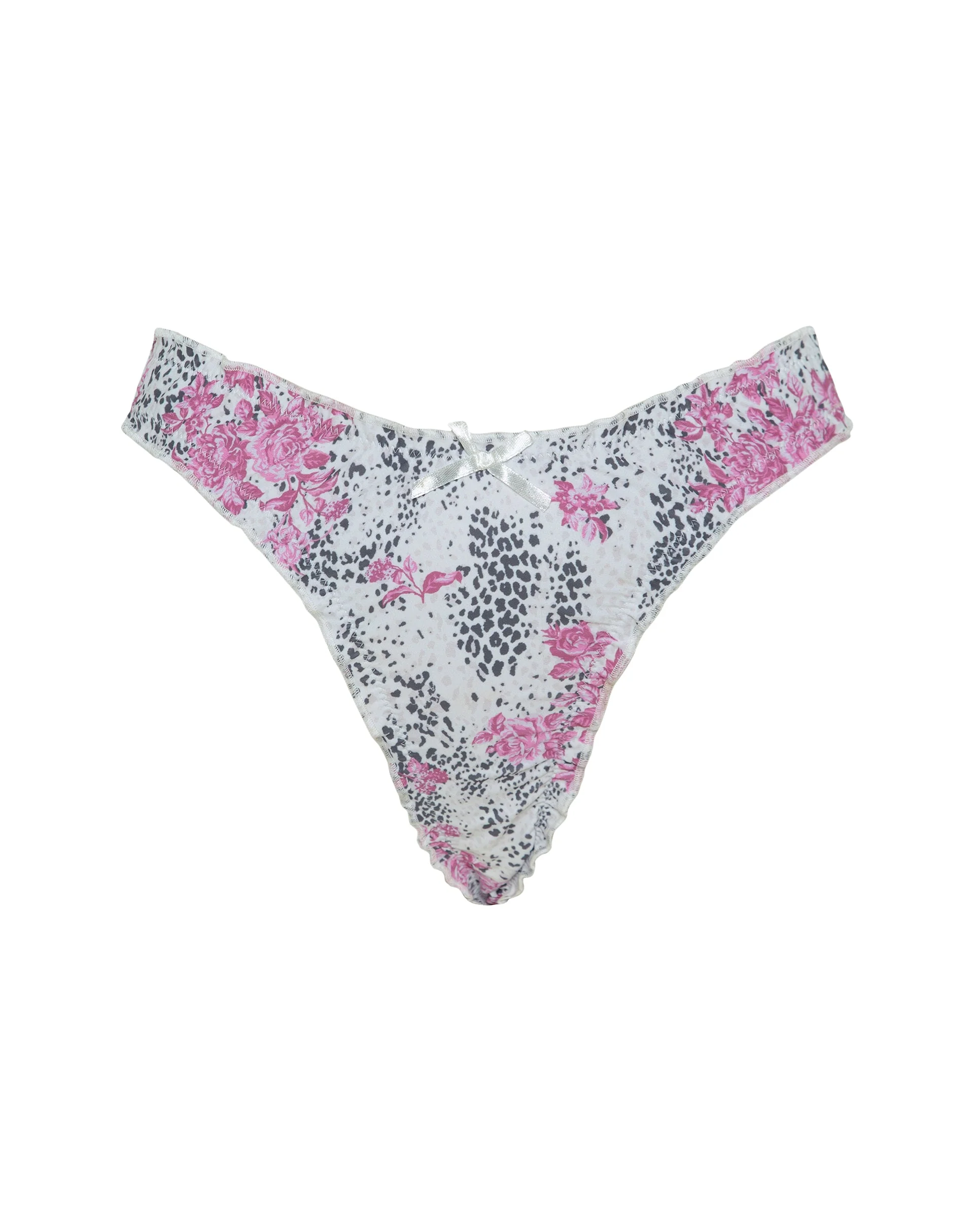 Veroly Bikiniunterteil aus weißem Dschungelblumenprint - Image 7