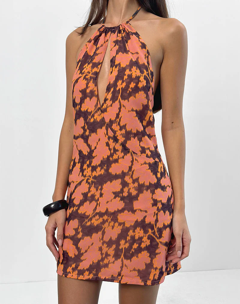 Veslina Minikleid in Furnishing Floral