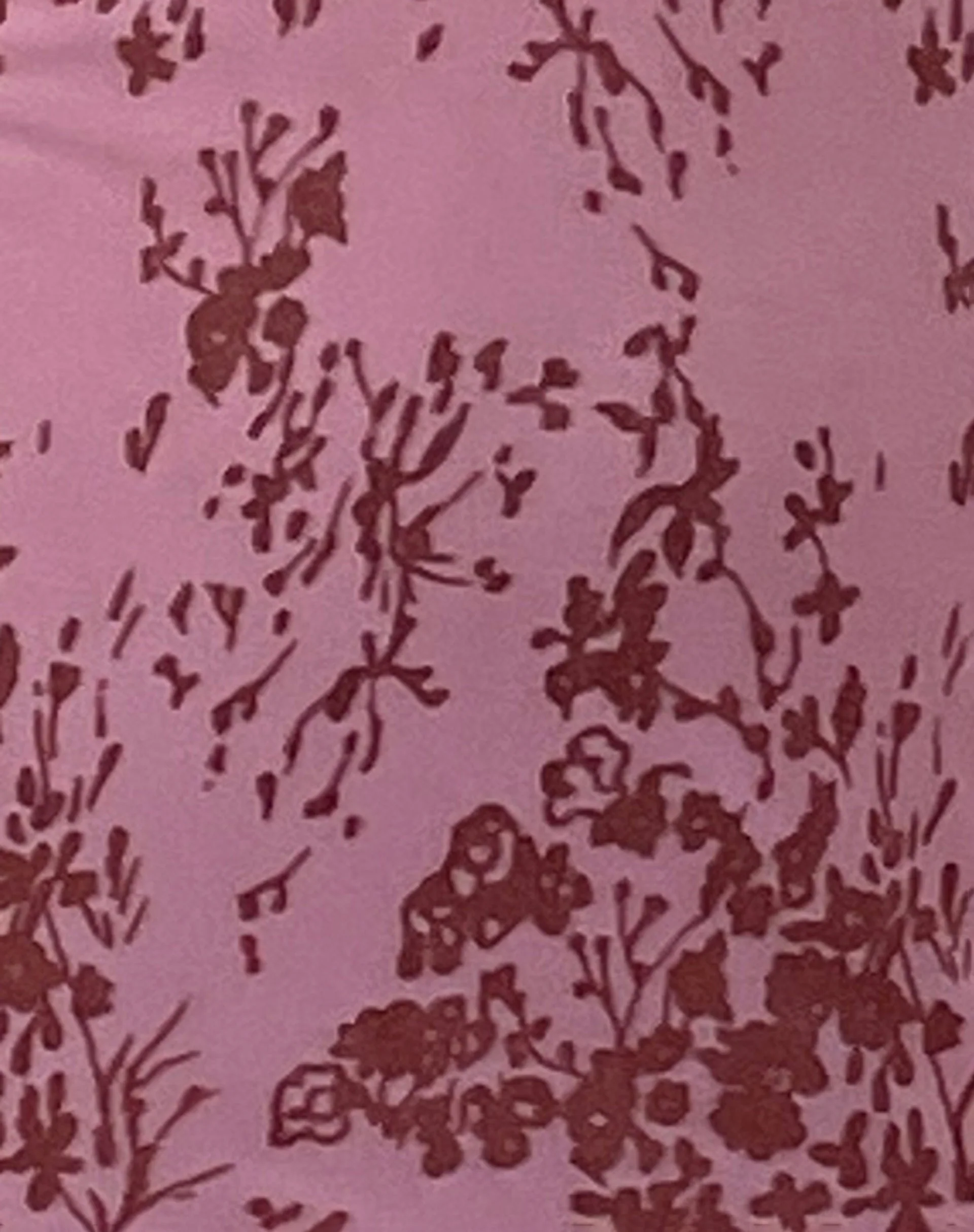 Vilinia Midikleid in Abstraktem Botanischem Mauve - Image 6